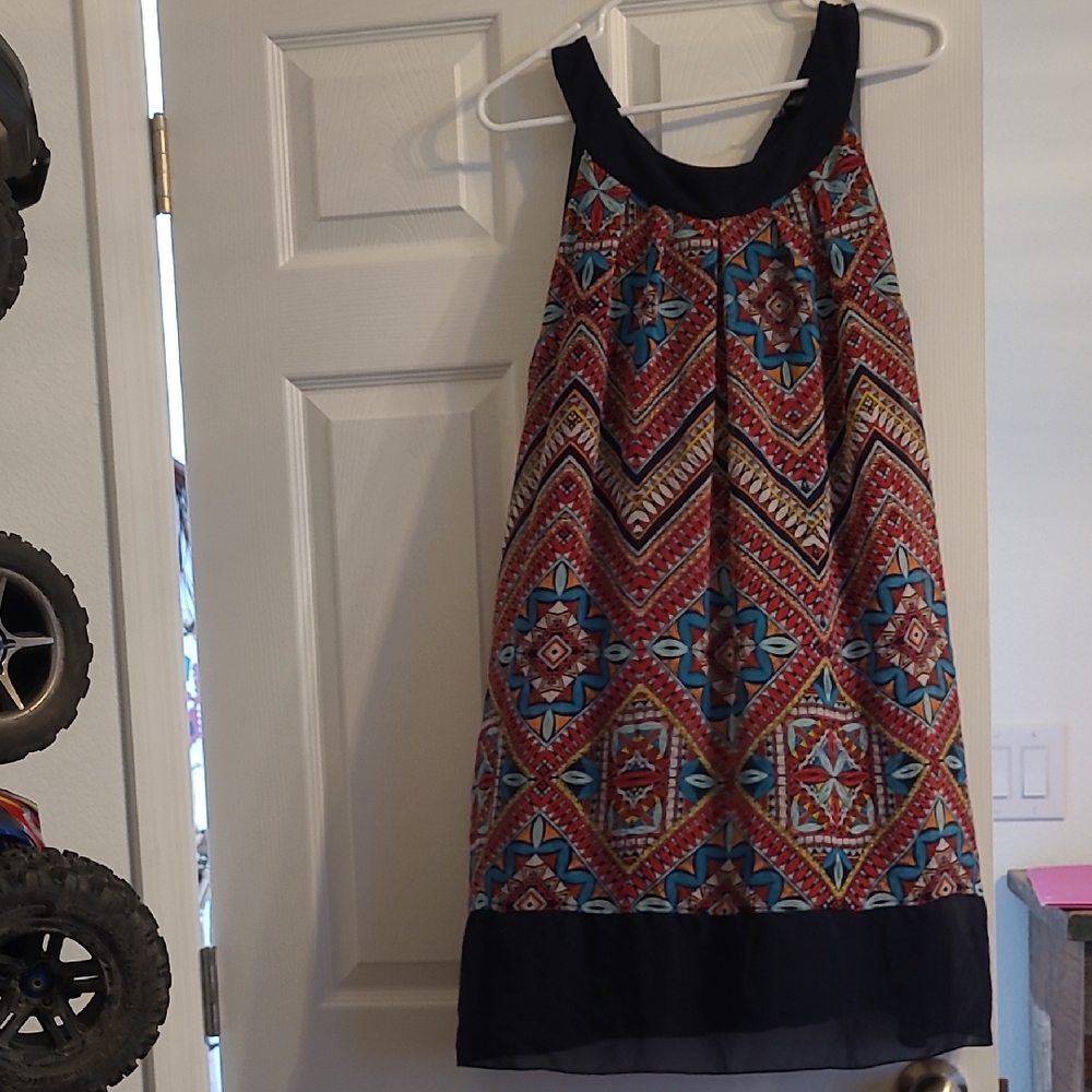 Enfocus Studio Multicolor Geometric Dress